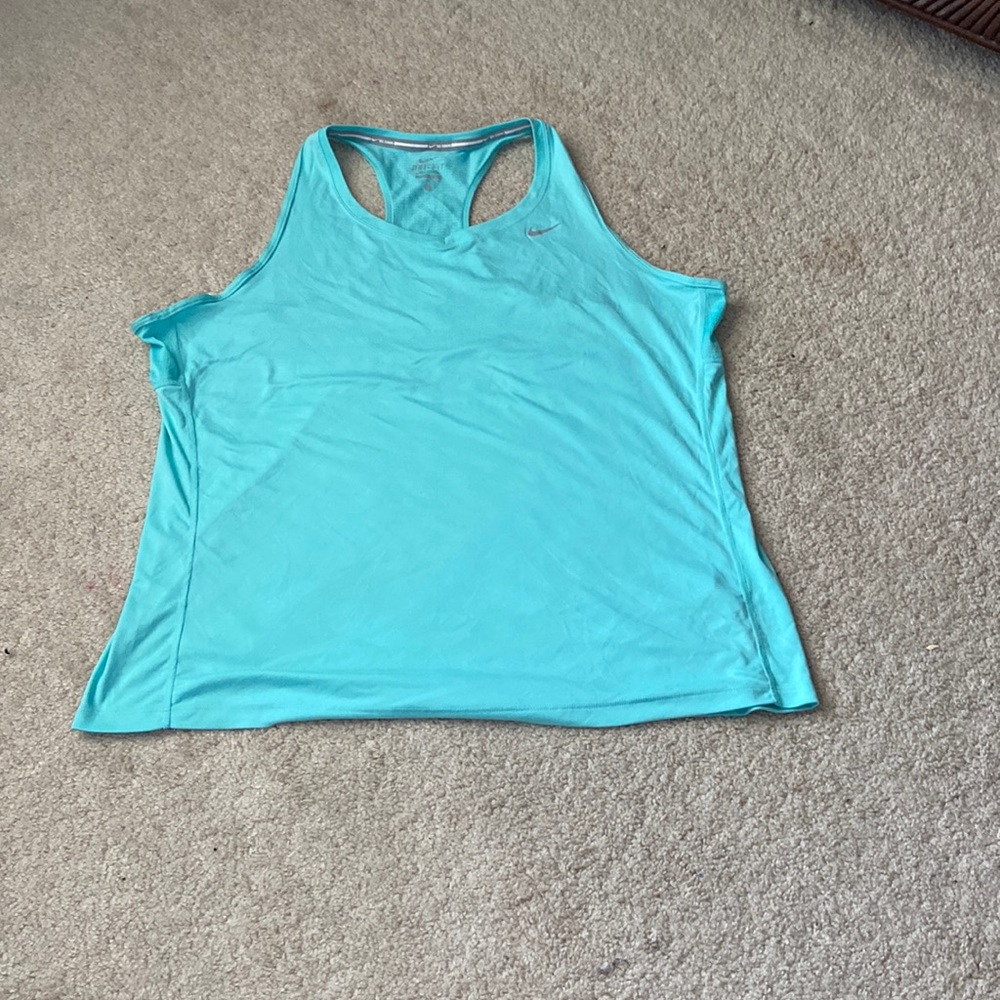 Nike running, dri-fit, blue/ teal, 1X
